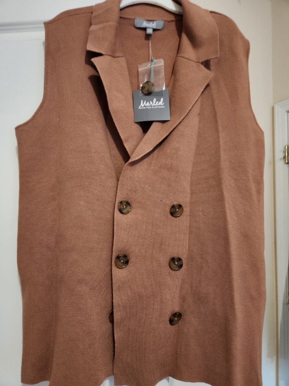 Marled Reunited Clothing Women’s Double Breasted Knit Vest